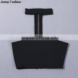 Jenny Fashion 2016 New Black Sey Women Bandage Fashion Crop Top thumbnail-4