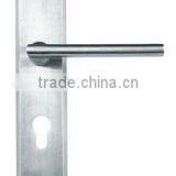 Solid Stainless Steel Lever type door Handle with Plate