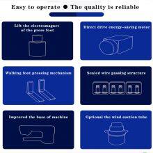 Computer Direct-drive Swimming Long Sleeve Neoprene Diving Suits Sewing Machine Four Needle Six Line Yoga Clothing Processing RN-6200E thumbnail-5