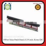 50 Port CAT3 6P4C Krone Voice Patch Panel