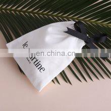 PandaSew 11x8cm Cotton Canvas Jewelry Packaging Bag Jewelry Pouch With Custom Logo thumbnail-4
