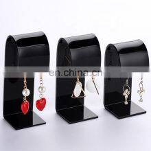 Wholesale Clear Black and White Acrylic Earring Display Stand Jewelry Display Holder thumbnail-2