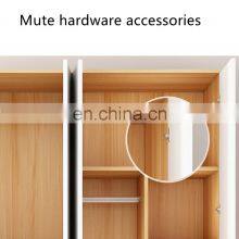 Customized Color Economical Luxury Cheap Bedroom Furniture Wooden Factory Produce Modern Portable Wardrobe for Sell thumbnail-5