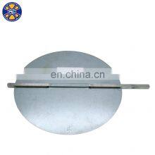 HVAC Mounted Steel Manual Round Adjustable Air Duct Butterfly Control Damper Blades With Aluminum Rod thumbnail-3