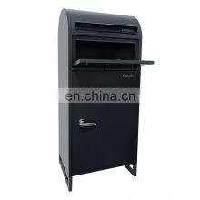 Modern Parcel Box Factory Direct Drop Standing Box With Security Lock Door Drop Box