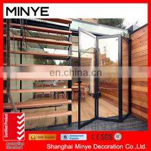 Aluminum Bifold Tempered Glass Sliding Bifold Folding Door With 5 Years Warranty thumbnail-3