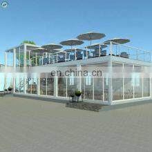 108sqm Full Glass Food Containers Restaurant 2 Storey Coffee Shop Fast Food Restaurant Design Drink Shop thumbnail-3