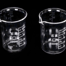 Quartz Material Beaker High Type Low Type 5ml~50ml High Quality Quartz Glass Laboratory Ware thumbnail-2