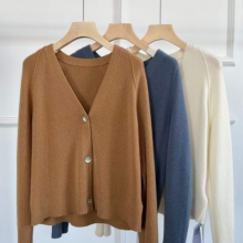 OEM 100% Cashmere Sweaters Cardigans thumbnail-2