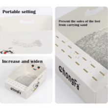 Foldable PP Corrugated Cat Litter Tray – Portable, Leakproof & Easy to Clean thumbnail-3