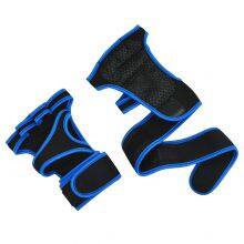 Gloves Factory Custom Non-Slip Unisex Gym Gloves Custom Printed Logo Weight Lifting Sports Training Elastic Wristband Half Finger Bodybuilding Cycling thumbnail-3