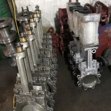 Stainless Steel Knife Gate Valve CF8 SS 303/304/316L/201 Pneumatic Petal Type 8 Inch DN200 Knife Gate Valve thumbnail-4