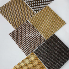 Construction Metal Mesh, Bronze-colored Decorative Metal Wire Mesh, Suitable for Furniture. thumbnail-5