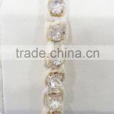 FASHION BRAIDED RHINESTONE CHAIN ADJUSTABLE BRACELET thumbnail-2