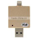 Customized New Hot Selling 8GB OTG USB Drive HD Flash Drive Memory Stick for IPhone 6 & 6 Plus