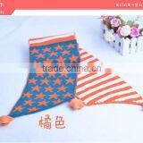 Wholesale Star and Striped Pom Pom Ball Tassel Winter Warm Keeping Acrylic Fashion Boys Girls Baby Knitted Scarf thumbnail-3