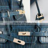 Women Brand Handbags Genuine Leather Shoulder Bag Crocodile Tote Bag thumbnail-5
