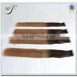 Wholesale Silky Straight Ombre Color 100% Brazilian Virgin Human Hair Tape in Hair Extensions thumbnail-4