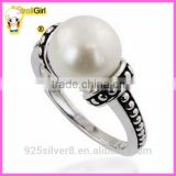 10.5 - 11.0mm Cultured Freshwater Pearl Ring in sterling Silver