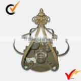 Antique Gold Metal Crown Candle Holder thumbnail-4