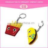 Promotional gifts rubber resin keychain material / custom metal / chain keychain