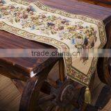 Plus Tassels Table Runner In Jacquard Polysilk thumbnail-2