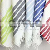 High Quality Thick Cotton Turkish Towel - 20 Different Colours - Bath Beach Hammam Spa Gym Peshtemal - Sarong Kikoy Throw Fouta thumbnail-1