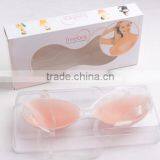 Customized Cheap Nude Ladies Sexy Fashion Seamless Bra With Clear Transparent Straps thumbnail-2