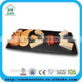 [factory Direct] 30x25cm Natural Edge Rectangle Slate Plate Item CP-3025RD2A thumbnail-1
