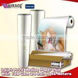 Inkjet Print Medias Paper Roll With 128 Gsm 24 Inch X 45 Meters
