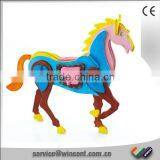DIY Drawing Colorful Horse Wood 3D Puzzle thumbnail-1