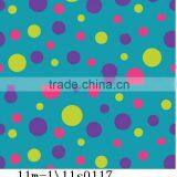 Super Soft Lovely Circle Print Flannel Fleece Fabric thumbnail-1