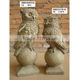 Animal ornaments garden owl sculpture for sale