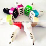 Fast Charger Mini Car Charger 5V/2.1A+2.1A+1A for Iphone 6 5 5s Samsung s4 s5 Note 2 3 Ipad 3 4 thumbnail-1