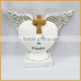 Hot Selling Resin Angel Heart Shape With Wing Decoration
