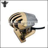 Retro Motorcycle Tail Light Solid Brass Grilled Brake Lamp thumbnail-1