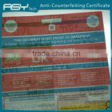Watermark Invisible UV Security Certificate Printing thumbnail-2