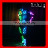 Wireless DMX512 Boys Dance Costumes, Programmable Lights LED Dance Costumes thumbnail-3