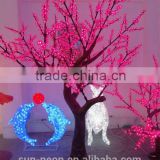 2.5m High Simulation Led Artificial Cherry Blossom Tree With Leaves For Decoration