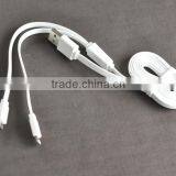 Hot Sale High Speed 2 in 1 Flat Noodle USB Date Cable For IOS 8 Pin & Android thumbnail-3