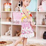 Fashion Dress for Baby Girl Cotton Dress With Belt Fashion Wholesale Spring Cotton Flower Baby Girl Dress thumbnail-4