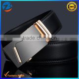 High Quality Black Business Man Genuine Leather Ratchet Belt