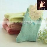 Embroidery Bow Socks Warm Thick Terry Cotton Thick Line Knitting Socks China Socks Factory thumbnail-1