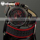 Infantry Fashion Leather Strap Military Led Display Watch thumbnail-1