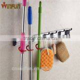 Multi-function Wall Rack Household Good Helper Wall Mounted Plastic Mop And Broom Holder/ swab holder/swabber