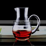 Hand made glass pitcher with handle,glass jug jars