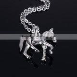 Fashion Sturdy Chain Necklace Horse Pendants Necklace Accessories Animal Type Dress Jewelry For Men thumbnail-5