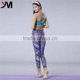 New Design Fashion Sport Yoga Pants Custom Colorful Women Long Pants thumbnail-2