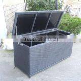 Rattan storage box bench, outdoor use toy storage box , wicker box storage bench outdoor furniture