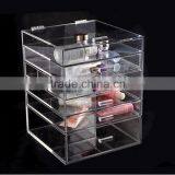 High Transparent Customized 6 Tiers Clear Acrylic Makeup Cosmetic Display Maufacturer